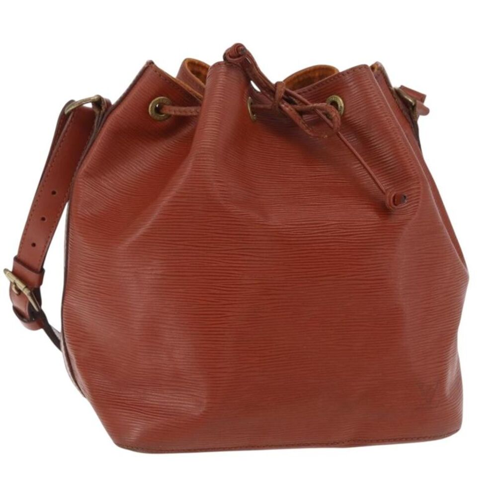 Louis Vuitton Petit Noe Epi Leather Brown Leather Handbag